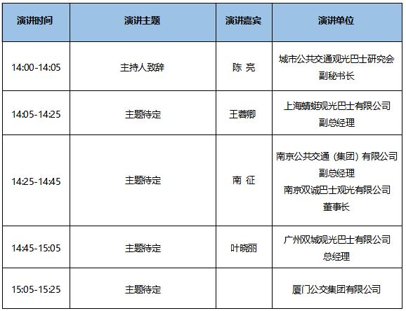 7大会议日程新鲜出炉！CIBE 2020上海国际客车展等您来！(图31)